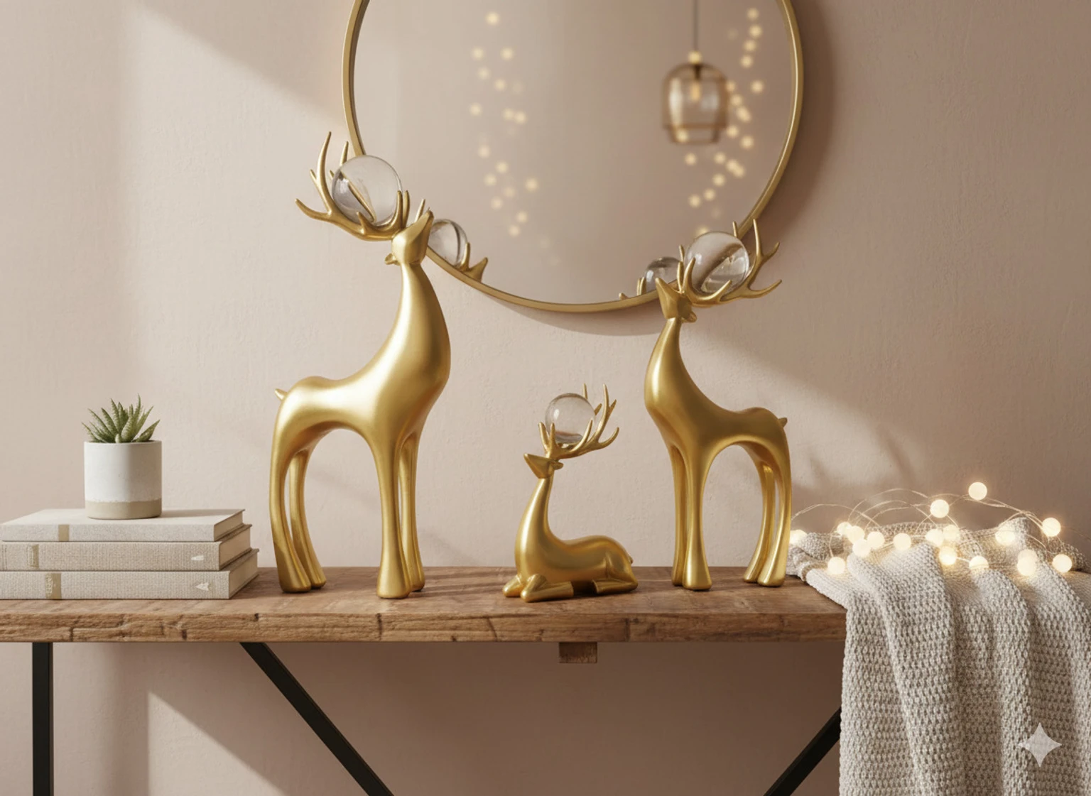 Decorative Showpiece  -  12.5 cm (Gold Plated, Glass, Gold)