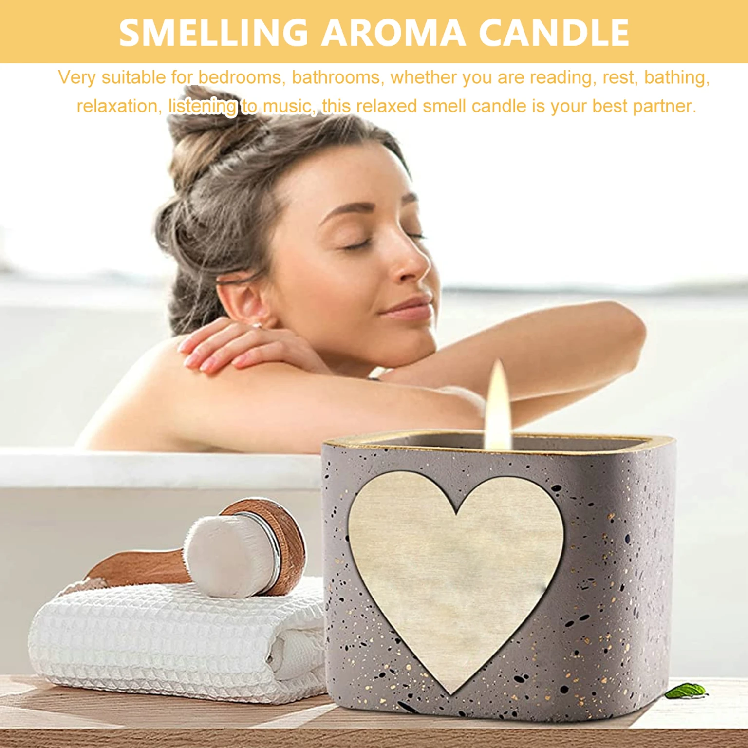 Fragrance Candle Candle (Beige, Pack of 1)